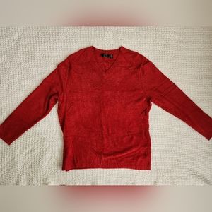 Knit Fit Woman brand red sweater plus size 2X